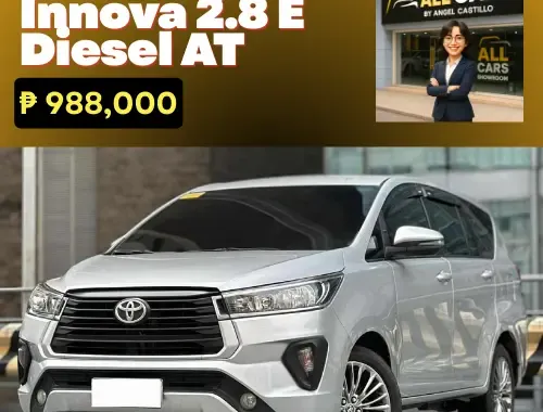 🚨2023 Toyota Innova 2.8 E Diesel AT 89K ALL-IN! | CALL/PM ANGEL CASTILLO NOW! 📩📲 09186763396
