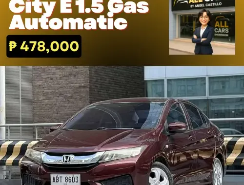 🚨2016 Honda City E 1.5 Gas AT 86k DP ONLY!  | CALL/PM ANGEL CASTILLO NOW! 📩📲 09186763396