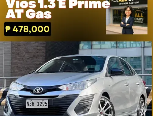 🚨HOT 2018 Toyota Vios 1.3 E Prime AT Gas 90K ALL-IN! | CALL/PM ANGEL CASTILLO NOW! 📩📲 09186763396