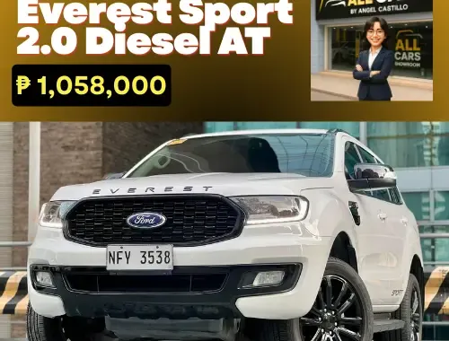 🚨2020 Ford Everest Sport 2.0 Diesel AT 260K ALL-IN! | CALL/PM ANGEL CASTILLO NOW! 📩📲 09186763396