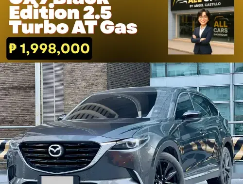 🚨2023 Mazda CX9 Black Edition 2.5 Turbo AT Gas | CALL/PM ANGEL CASTILLO NOW! 📩📲 09186763396