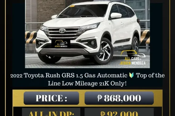 2022 Toyota Rush GRS 1.5 Gas Automatic 🔥𝐉𝐄𝐒𝐒𝐄𝐍 𝐌𝐄𝐍𝐃𝐎𝐙𝐀🙋‍♂️☎️  09279850198