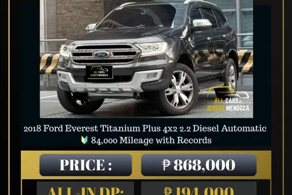 2018 Ford Everest Titanium Plus 4x2 2.2 Dsl AT 🔥 𝐉𝐄𝐒𝐒𝐄𝐍 𝐌𝐄𝐍𝐃𝐎𝐙𝐀 🙋‍♂️☎️ 09279850198