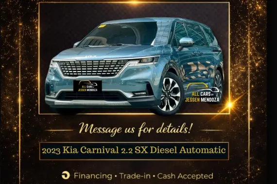 2023 Kia Carnival 2.2 SX Dsl AT 🔥𝐉𝐄𝐒𝐒𝐄𝐍 “𝑲𝒂𝒌𝒐𝒕𝒔𝒆” 𝐌𝐄𝐍𝐃𝐎𝐙𝐀 🙋‍♂️☎️ 09279850198