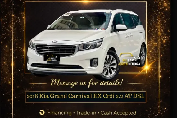 2018 Kia Grand Carnival EX Crdi 2.2 Automatic Diesel 🔥JESSEN MENDOZA🙋‍♂️☎️09279850198