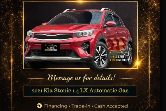 2021 Kia Stonic 1.4 LX Automatic Gas 🔥𝐉𝐄𝐒𝐒𝐄𝐍 𝐌𝐄𝐍𝐃𝐎𝐙𝐀🙋‍♂️☎️  09279850198