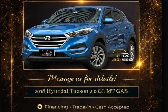 2018 Hyundai Tucson 2.0 GL MT GAS 🔥𝐉𝐄𝐒𝐒𝐄𝐍 𝐌𝐄𝐍𝐃𝐎𝐙𝐀🙋‍♂️☎️  09279850198