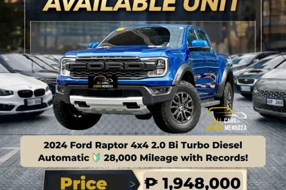 2024 Ford Raptor 4x4 2.0 Bi Turbo Dsl AT 📣370K 🔥𝐉𝐄𝐒𝐒𝐄𝐍 𝐌𝐄𝐍𝐃𝐎𝐙𝐀🙋‍♂️☎️  09279850198