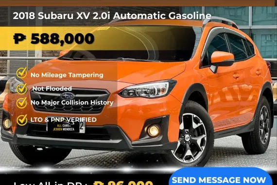 2018 Subaru XV 2.0i Automatic Gasoline 🔥𝐉𝐄𝐒𝐒𝐄𝐍 𝐌𝐄𝐍𝐃𝐎𝐙𝐀🙋‍♂️☎️  09279850198