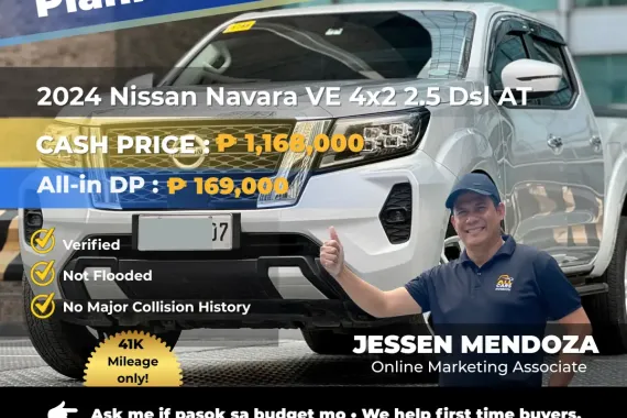 2024 Nissan Navara VE 4x2 2.5 Diesel AT 📣 169K DP 🔥𝐉𝐄𝐒𝐒𝐄𝐍 𝐌𝐄𝐍𝐃𝐎𝐙𝐀🙋‍♂️☎️  09279850198