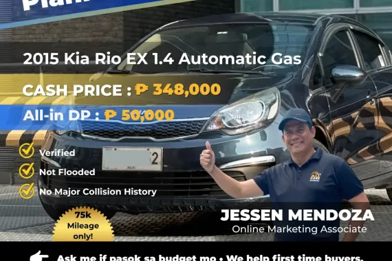 2015 Kia Rio EX 1.4 Automatic Gas 🔥𝐉𝐄𝐒𝐒𝐄𝐍 𝐌𝐄𝐍𝐃𝐎𝐙𝐀🙋‍♂️☎️  09279850198