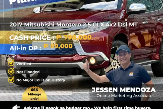 2017 Mitsubishi Montero 2.5 GLX 4x2 Dsl MT