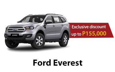 Ford Everest 2.2L  4x2 A/T With ₱155,000 Cash discount