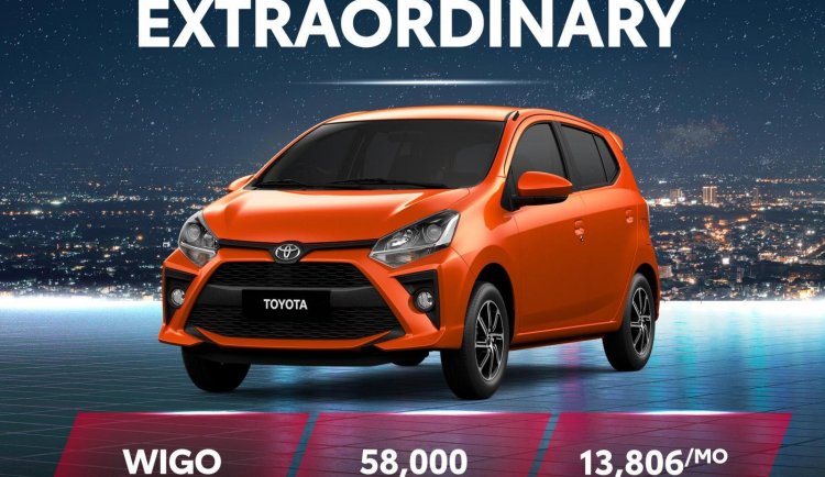 Toyota Wigo 1.0 G AT With ₱58,000 All-in Down payment
