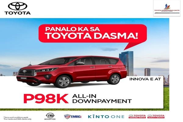 Toyota Innova E AT With ₱98,000 All-in Down payment