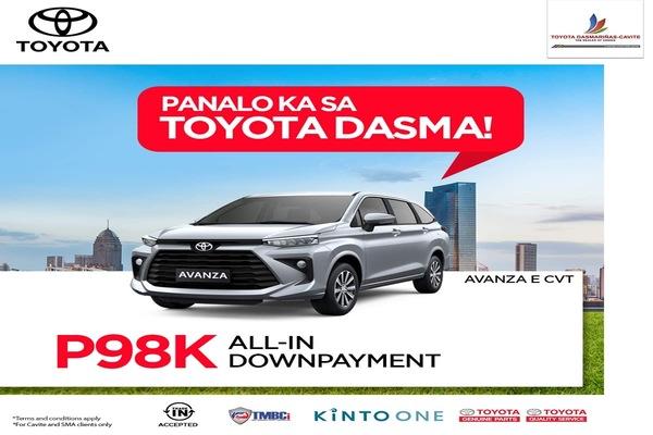 Toyota Avanza E CVT With ₱98,000 All-in Down payment