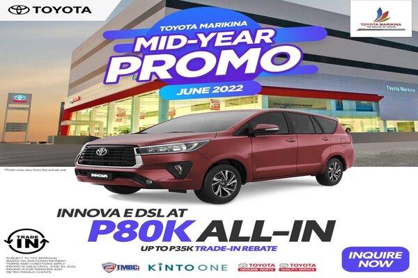 Toyota Innova E DSL AT  With ₱80,000 All-in Down payment