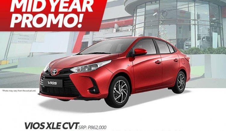 Toyota Vios 1.3XLE CVT With ₱19,000 All-in Down payment