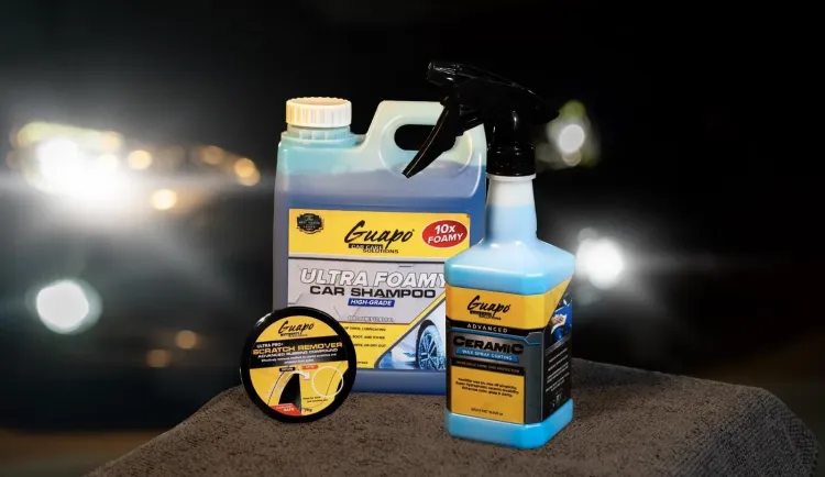 The brand for that everyday clean and shine that your car truly deserves is Guapo Car Care Solutions!