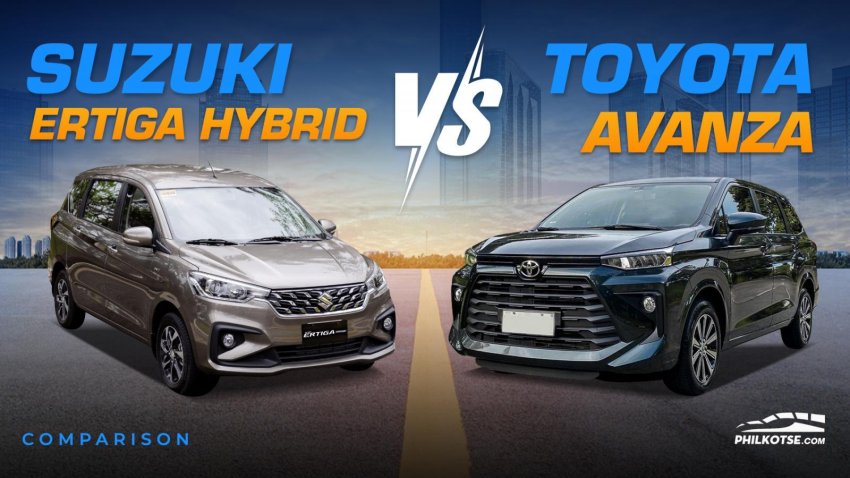 2023 Suzuki Ertiga Hybrid vs Toyota Avanza Comparison: Spec Sheet Battle 