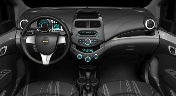 The Chevrolet Spark’s interior is adorned with decent materials and really a good value proposition for a technology lover The Chevrolet Spark interior