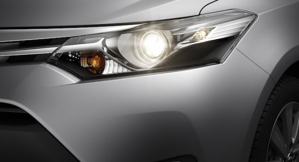 Toyota Vios E's headlamps