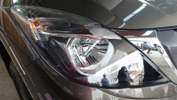 Close up of Mazda BT 50 headlight