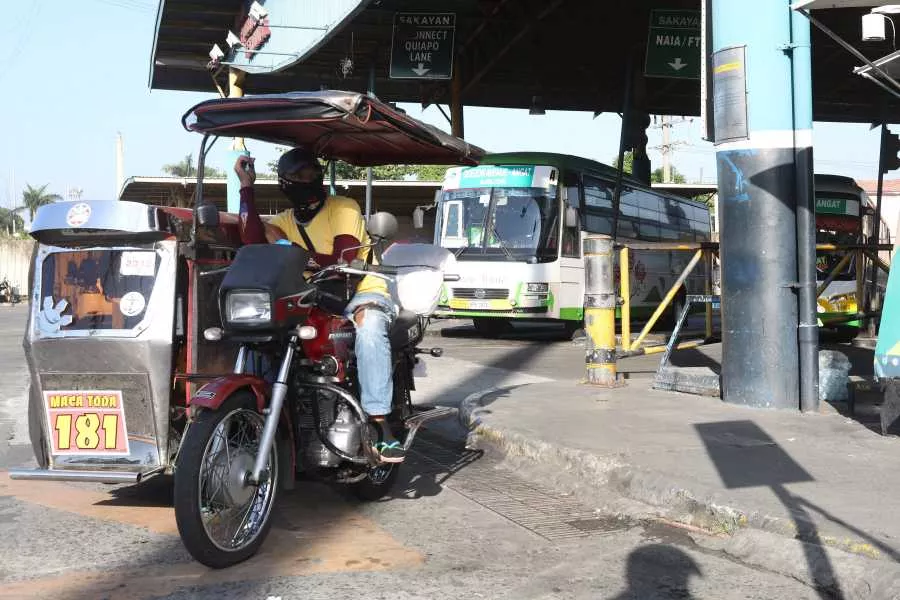 Tricycle at terminal Tricycle at terminal