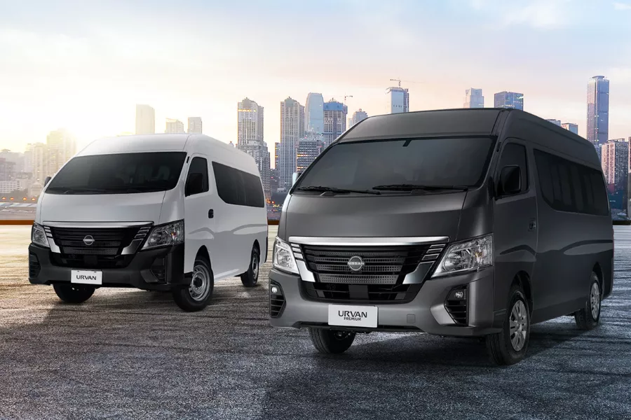 2024 Nissan Urvan front quarter shot