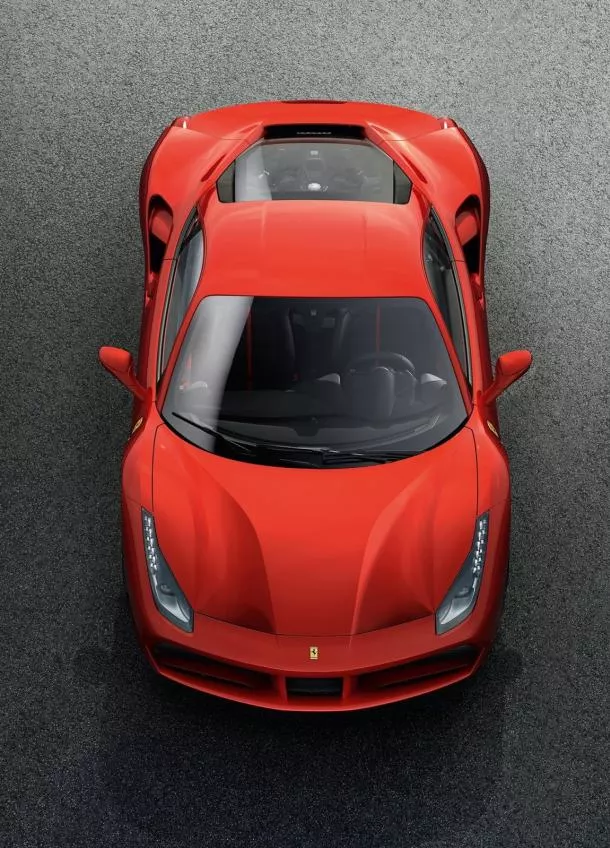 Ferrari 488 GTO top view