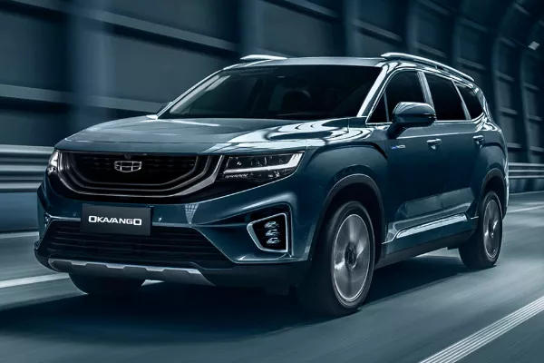 2021 Geely Okavango front profile shot