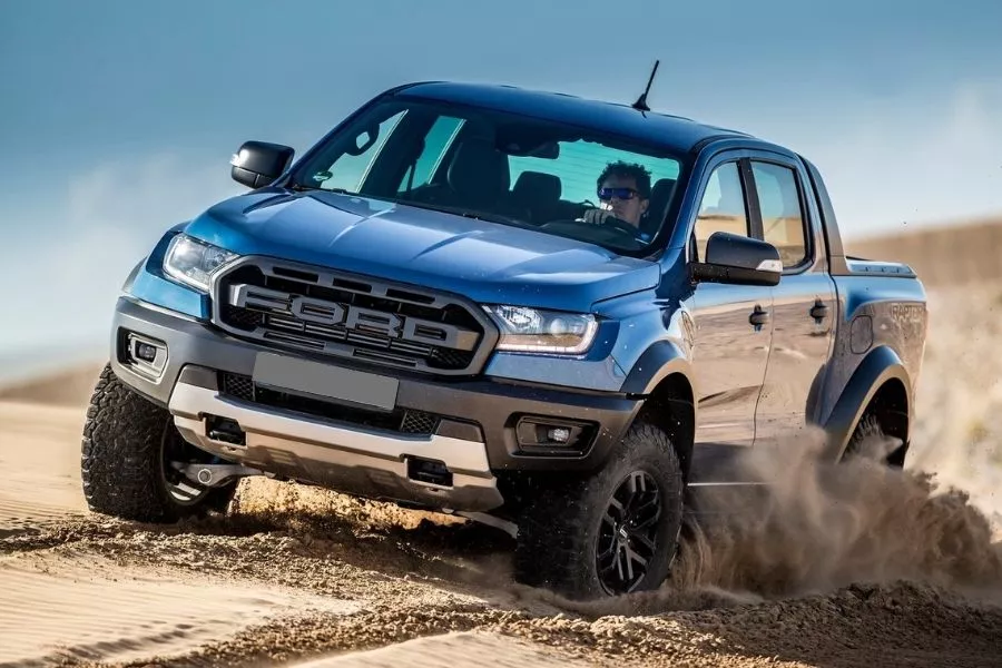 Ford Ranger Raptor front profile shot