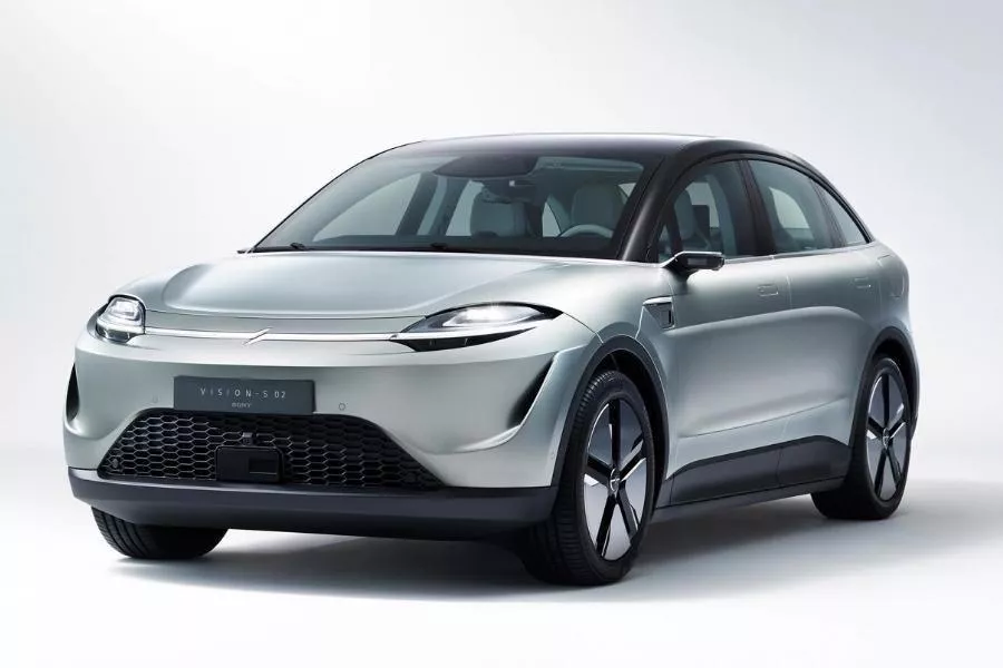 Sony Vision-S 02 electric SUV front shot