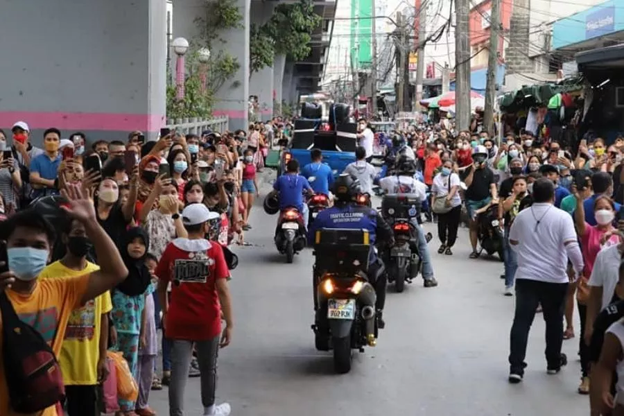 Campaign caravan or motorcade