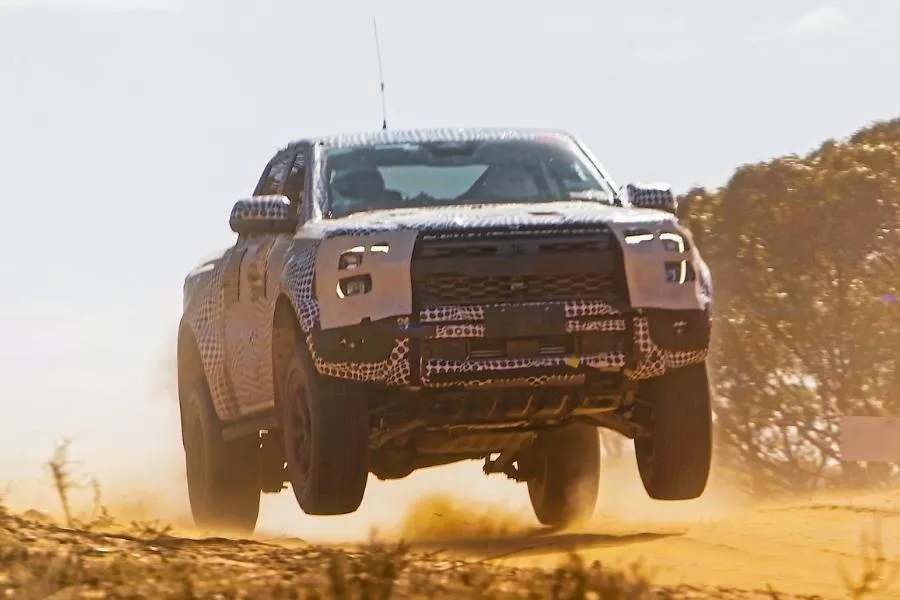 Ford Ranger Raptor test mule