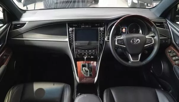 The car will get a black and red interior together with optional suede/leather upholstery. The Toyota Harrier's cabin