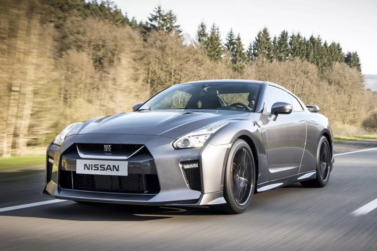 Nissan GT-R front profile shot