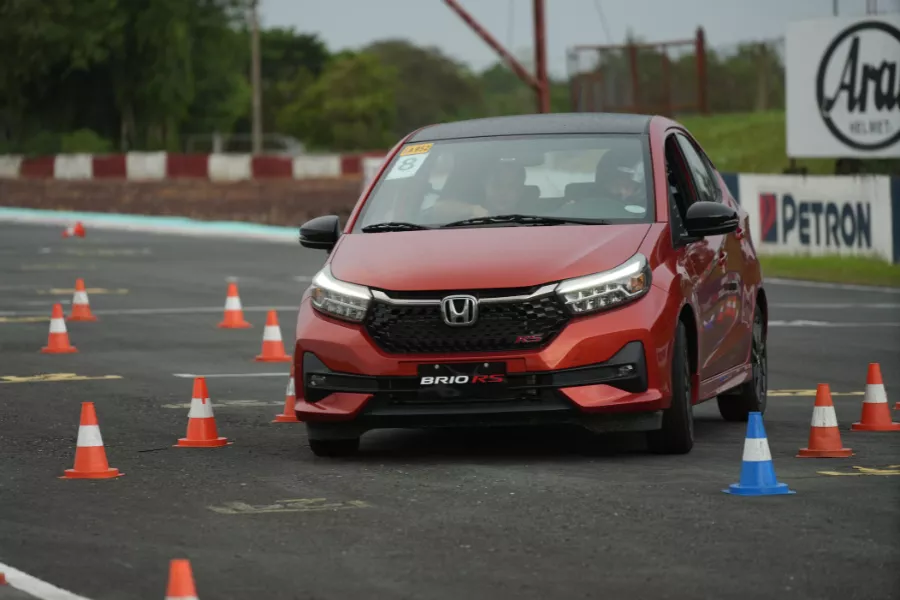 2024 Honda Brio RS on the track