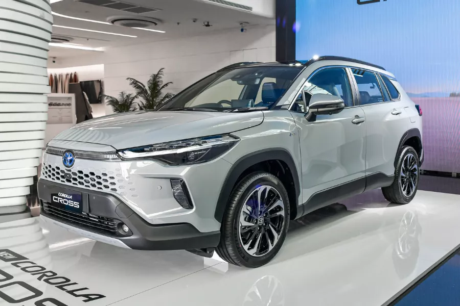 The updated 2024 Toyota Corolla Cross for the ASEAN market.