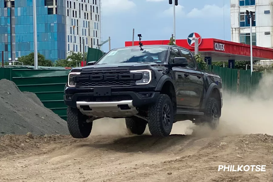 Next-gen 2023 Ford Ranger Raptor front shot