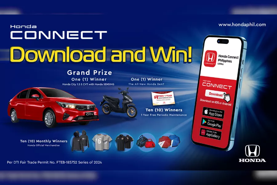 Join the Honda Connect raffle for a chance to win a Honda City