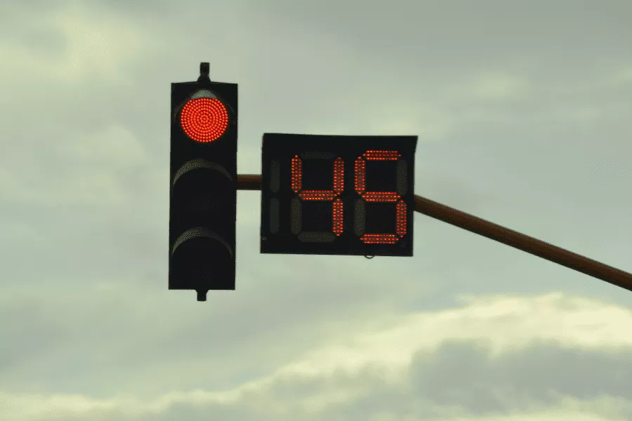 Traffic countdown timer