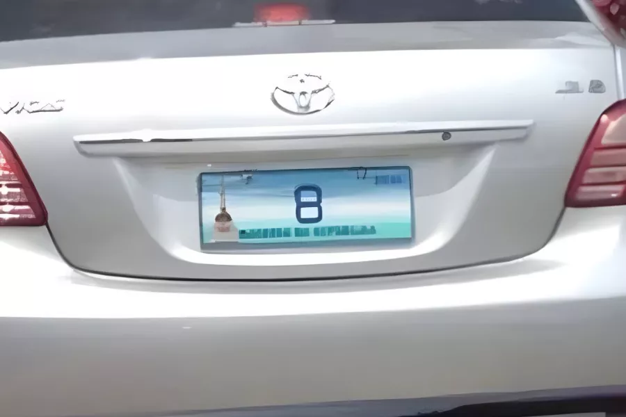 An old protocol license plate [Photo source: Philippine Information Agency]