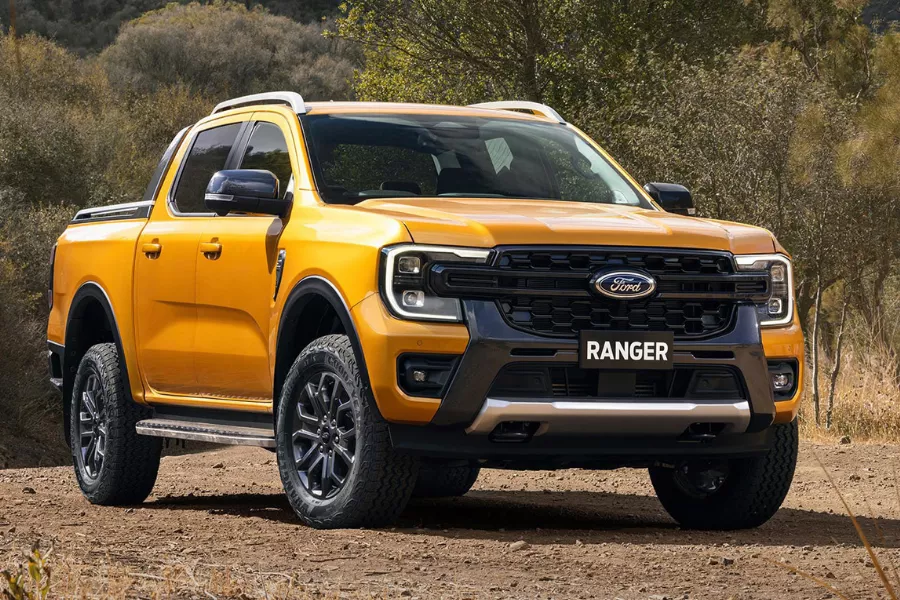 Next-gen Ford Ranger front profile shot