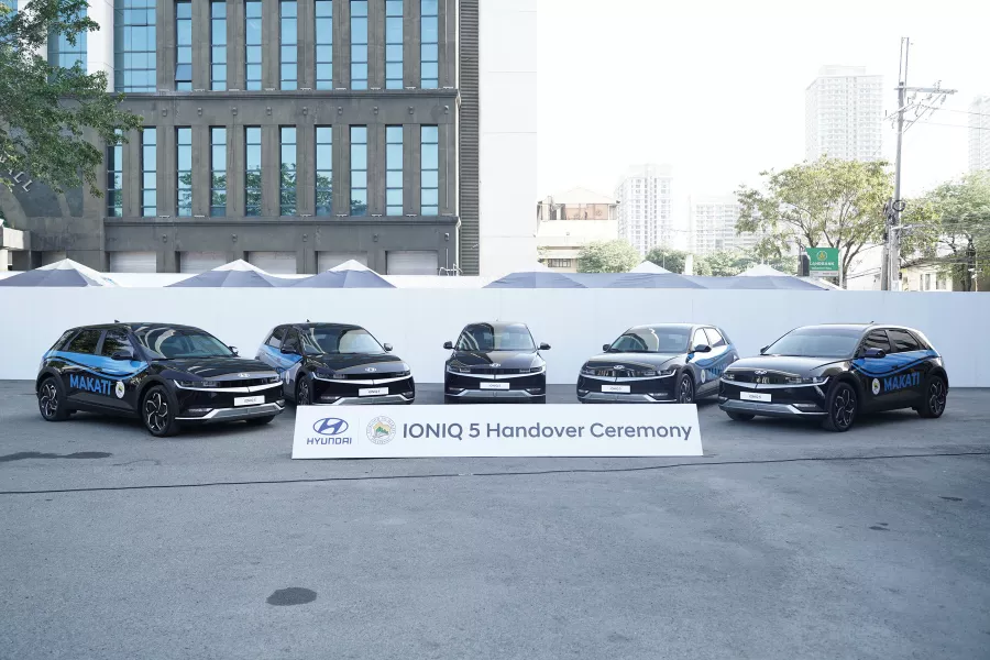 Makati City adds five Hyundai Ioniq 5 EVs to its fleet