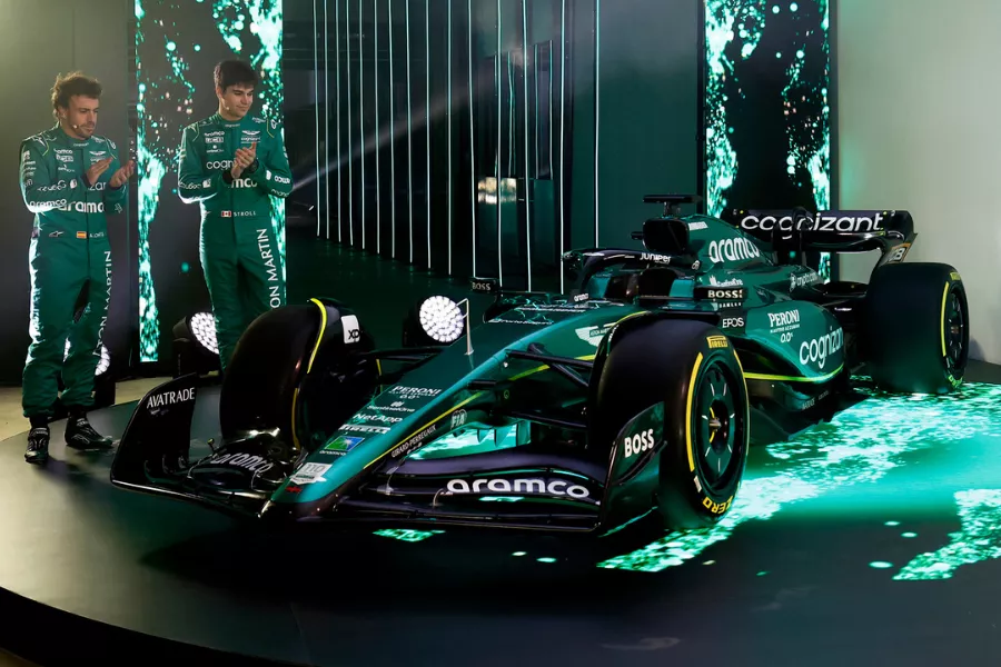 Aston Martin F1 race car 2023 season