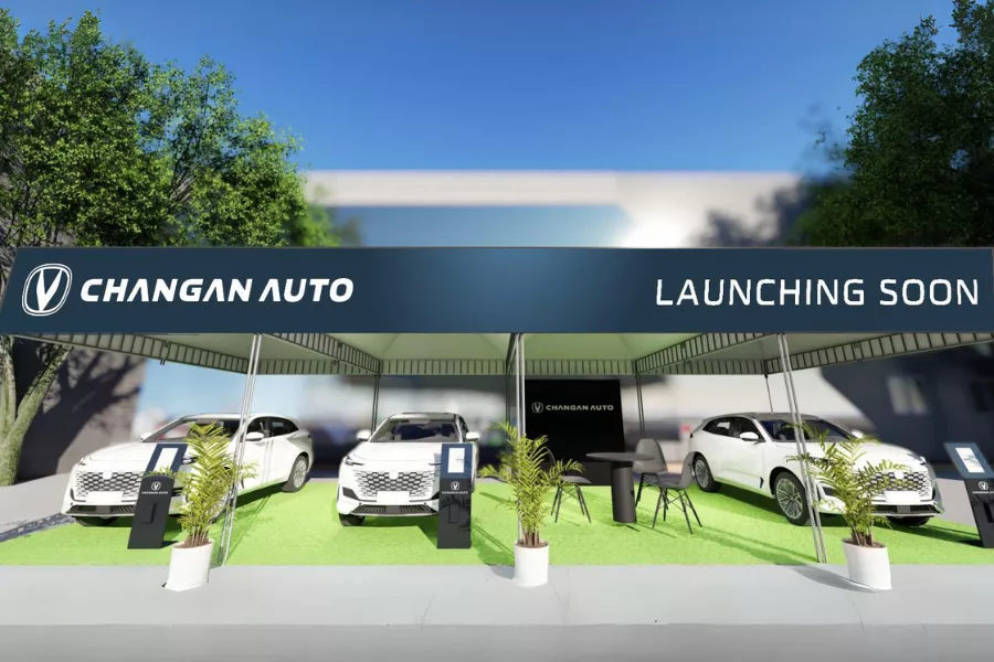 The Changan pop-up store in Pasig City