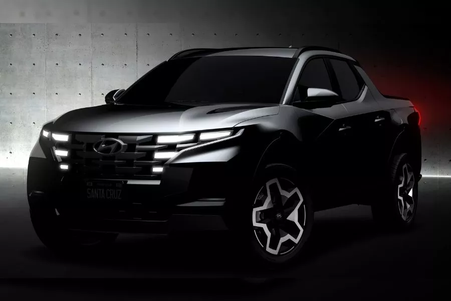 2022 Hyundai Santa Cruz teaser front profile 