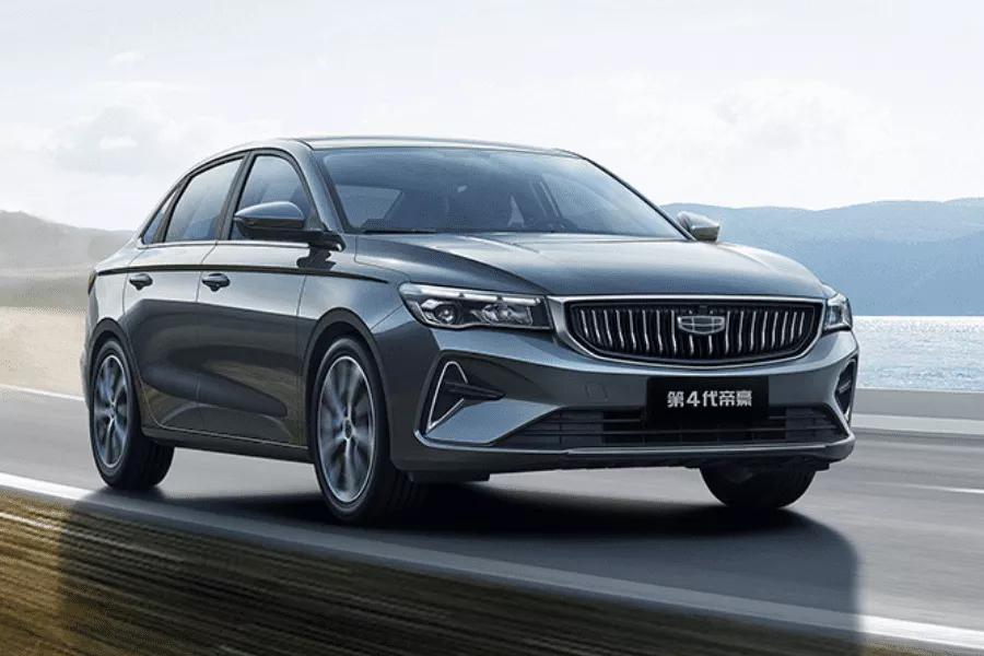 2022 Geely Emgrand sedan front shot