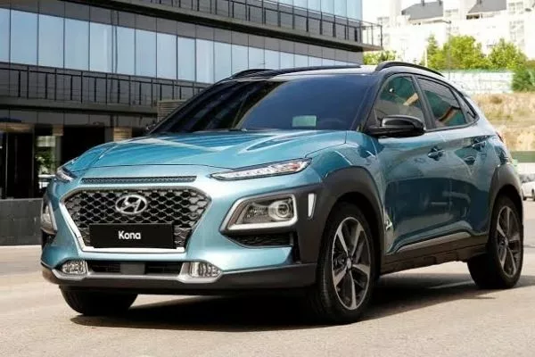 10s hyundai kona on the road